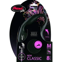 Flexi Rollijn Classic Koord M Zwart - Hondenriem