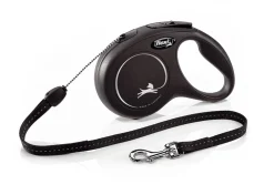 Flexi Rollijn Classic Koord S Zwart - Hondenriem