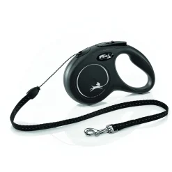 Flexi Rollijn Classic Koord S Zwart - Hondenriem