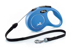 Flexi Rollijn Classic Koord S Blauw - Hondenriem