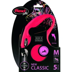 Flexi Rollijn Classic Koord M Rood - Hondenriem