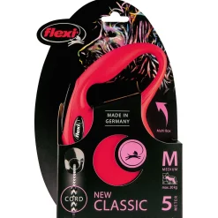 Flexi Rollijn Classic Koord M Rood - Hondenriem