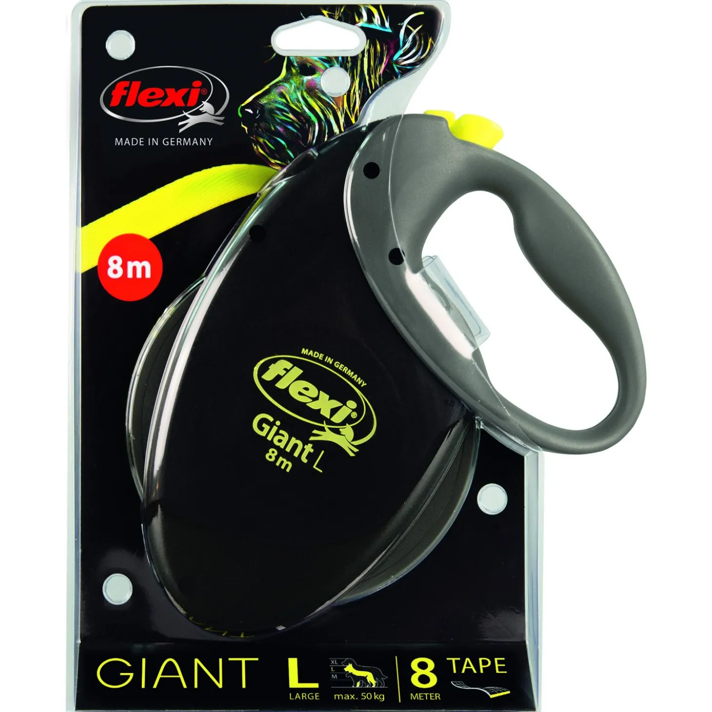 Flexi Rollijn Neon Giant 8 m - Hondenriem