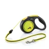 Flexi Rollijn New Classic Neon M Koord - Hondenriem - 5 m Zwart Geel M