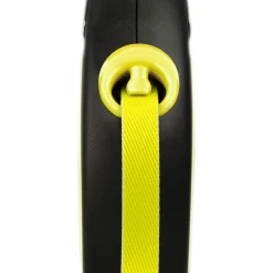 Flexi Rollijn New Classic Neon Tape - Hondenriem - 5 m Zwart Geel L