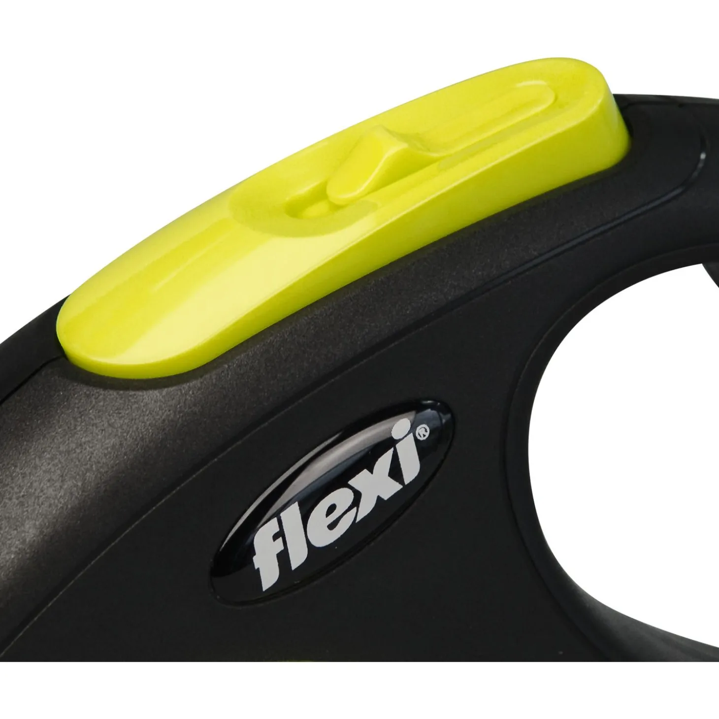 Flexi Rollijn New Classic Neon S Koord - Hondenriem - 5 m Zwart Geel S