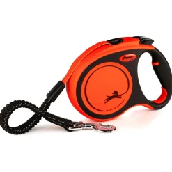 Flexi Rollijn Xtreme Tape - Hondenriem - 5 m Oranje Zwart Voor Honden Tot 65 Kg L