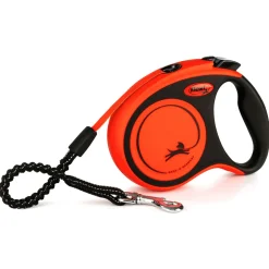 Flexi Rollijn Xtreme Tape - Hondenriem - 5 m Oranje Zwart Voor Honden Tot 20 Kg S