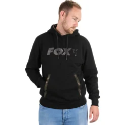 Fox Black / Camo Print Hoody - Vesten & truien - Medium