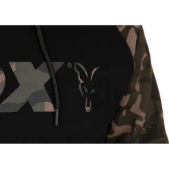 Fox Black / Camo Raglan Hoodie - Vesten & truien - Small