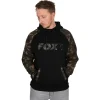 Fox Black / Camo Raglan Hoodie - Vesten & truien - Xxl