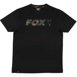 Fox Black  / Camo Raglan T - Shirts - Medium