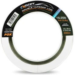 Fox Exocet Pro (Low Vis Green) Double Tapered Line 0.33mm - 0.50mm X 300m - Nylon -