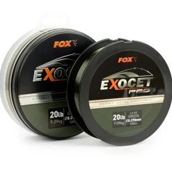 Fox Exocet Pro (Low Vis Green) 0.370mm 20bs / 9.09kgs (1000m) - Nylon -