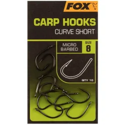 Fox Hooks - Curve Shank Short - Size 6 - Haken - Size 6
