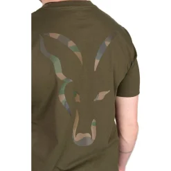 Fox Khaki Large Print  T - Shirts - Large