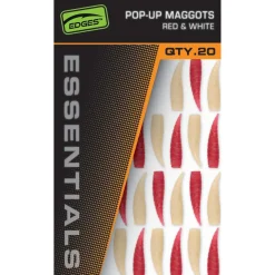 Fox Pop Up Maggots X 20 (10 Red.10 White - Imitatie aas -