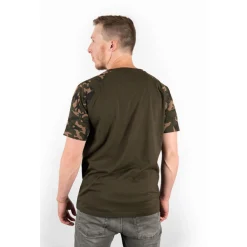 Fox Raglan Khaki / Camo Sleeve T - Shirts - Xxl
