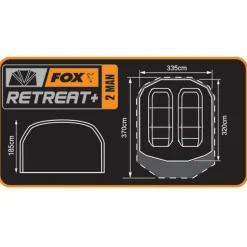 Fox Retreat + Ripstop 2 Man Including Inner Dome - Bivvy -