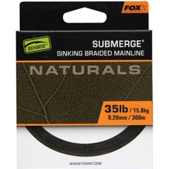 Fox Sub Nat Braid X 300m 0.20mm 35lb/15.8kg - Gevlochten lijn -