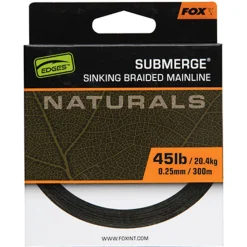 Fox Sub Nat Braid X 600m 0.25mm 45lb/20.4kg - Gevlochten lijn -