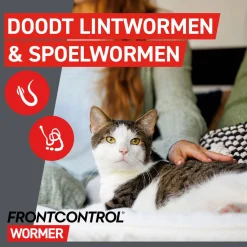 Frontcontrol Frontcontrol Kat - Anti wormenmiddel - 2 tab Kat 1-8 Kg