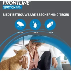 Frontline Frontline Spot-On Kat - Apotheek - 0.5 ml 3 pip Kat ><noscript><img width=