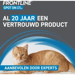 Frontline Frontline Spot-On Kat - Apotheek - 0.5 ml 3 pip Kat ><noscript><img width=