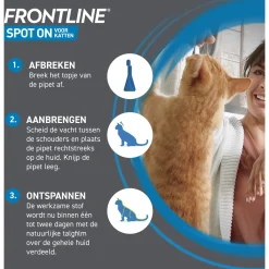 Frontline Spot On Kat - Anti vlooien en tekenmiddel