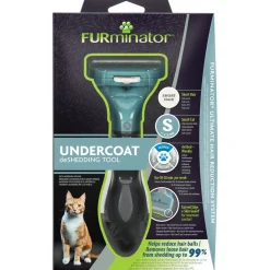 Furminator Cat Undercoat Tool - Short Hair - Kattenvachtkam - Turquoise Small