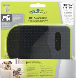 Furminator Furflex Accumulator - Harentextielborstel - 17x5.5x18 cm Zwart Groen