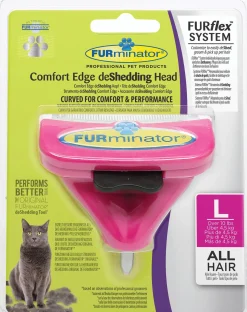 Furminator Furflex Cat Deshedding Tool - Kattenvachtkam - 12x4.5x15.5 cm Pink Alle Haartype Large
