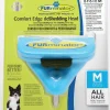 Furminator Furflex Dog Deshedding Tool - Hondenvachtkam - 12x4.5x15.5 cm Lichtblauw Alle Haartype Medium