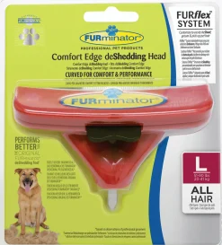Furminator Furflex Dog Deshedding Tool - Hondenvachtkam - 14x5x15.5 cm Rood Alle Haartype Large