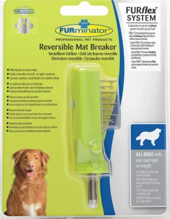 Furminator Furflex Reversible Mat Breaker - Hondenvachtborstel - 12x4.5x15 cm Groen