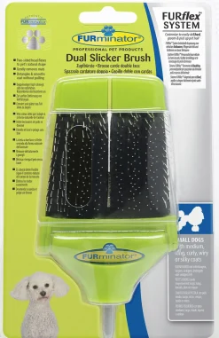 Furminator Furflex Small Slicker Head - Hondenvachtborstel - 12x5x19.5 cm Groen Small