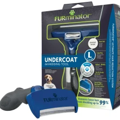 Furminator Hond Kort Haar - Hondenvachtkam - Blauw Large