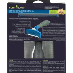 Furminator Hond Kort Haar - Hondenvachtkam - Blauw Large