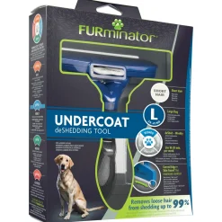 Furminator Hond Kort Haar - Hondenvachtkam - Blauw Large