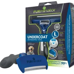 Furminator Hond Lang Haar - Hondenvachtkam - Blauw Large