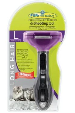 Furminator Kat L Lang - Kattenvachtkam - Paars per stuk