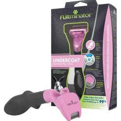 Furminator Kleine Dieren - Vachtkam - Pink Small