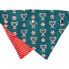 Fuzzyard Honden Bandana En Strik  I Heart Candy Canes - Hondenkleding - S/M
