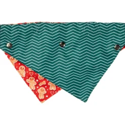 Fuzzyard Honden Bandana En Strik Holly Jolly Cookies - Hondenkleding - S/M