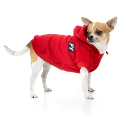 Fuzzyard Honden Hoodie Flash - Hondenkleding - Rood Size 6