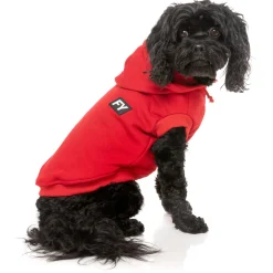 Fuzzyard Honden Hoodie Flash - Hondenkleding - Rood Size 5