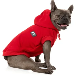 Fuzzyard Honden Hoodie Flash - Hondenkleding - Rood Size 1
