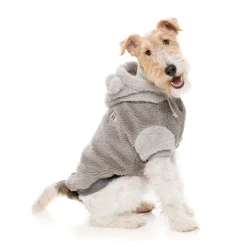 Fuzzyard Honden Hoodie Winnie - Hondenkleding - Grijs Size 7