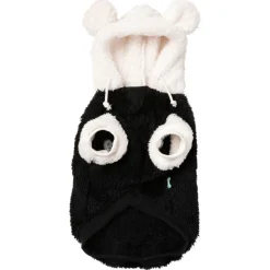 Fuzzyard Honden Hoodie Winnie Panda - Hondenkleding - Zwart Wit Size 7