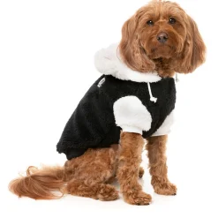 Fuzzyard Honden Hoodie Winnie Panda - Hondenkleding - Zwart Wit Size 4